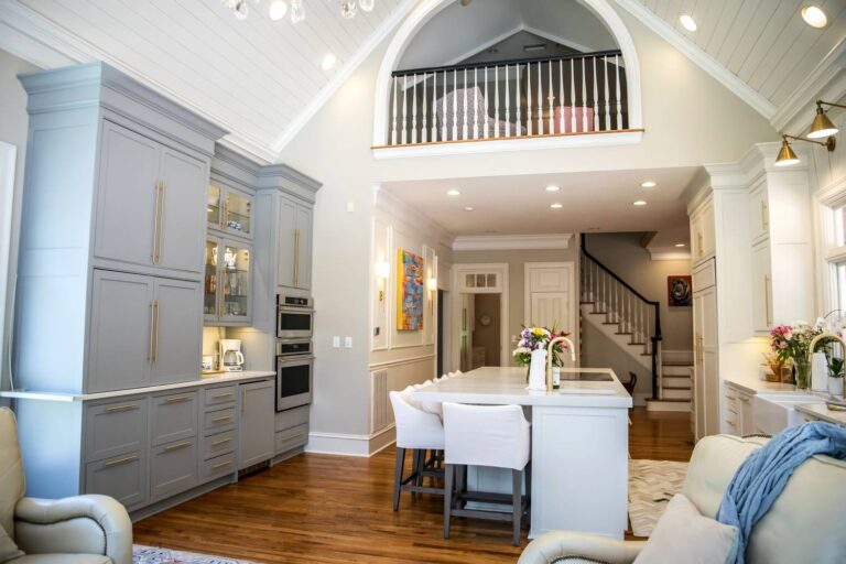 living room vaulted ceiling recessed lighting